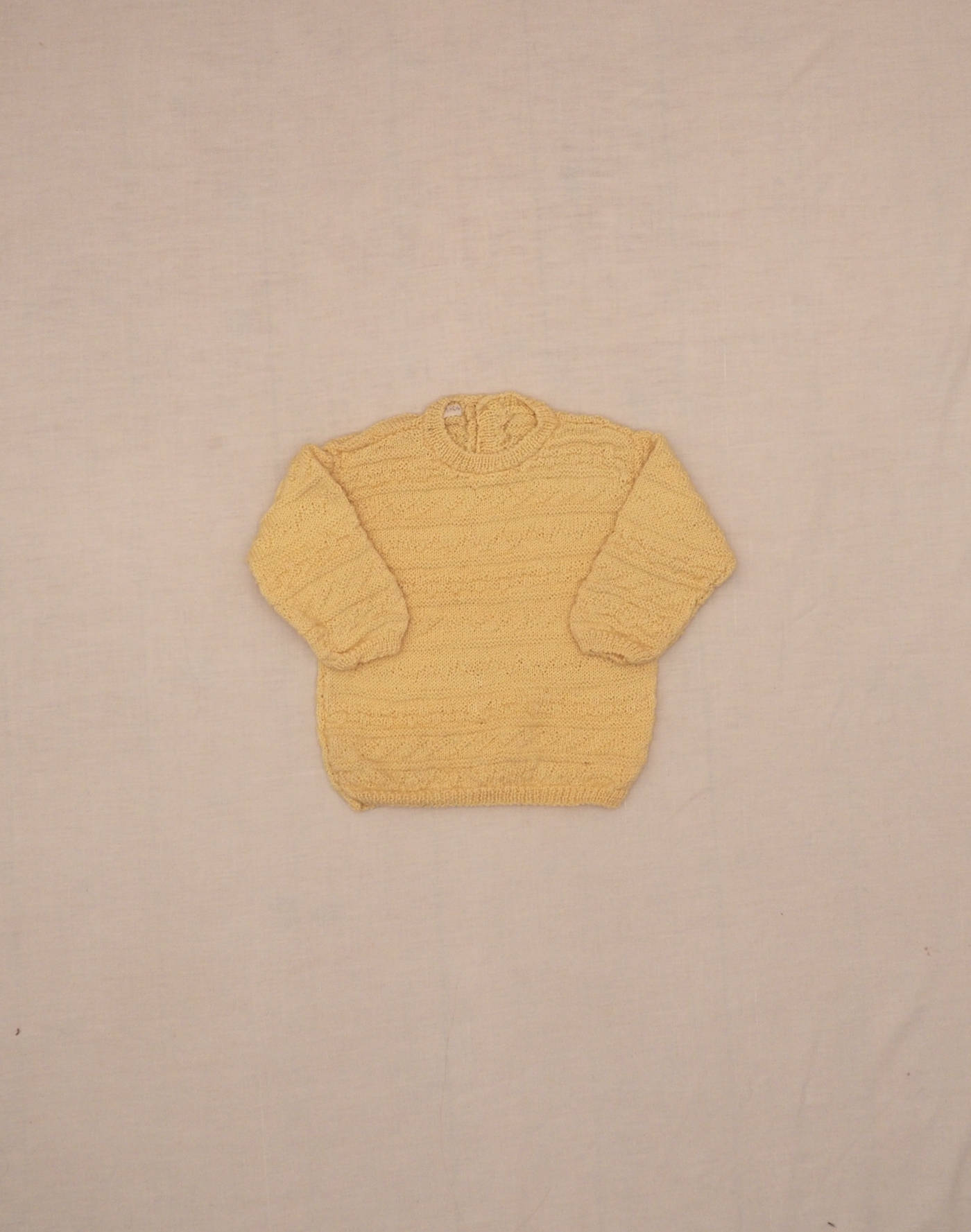 Textured hand-knit sweater