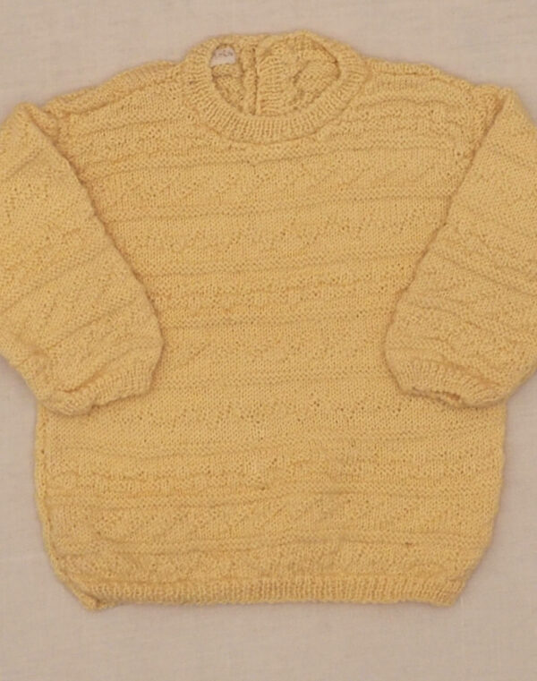 Textured hand-knit sweater