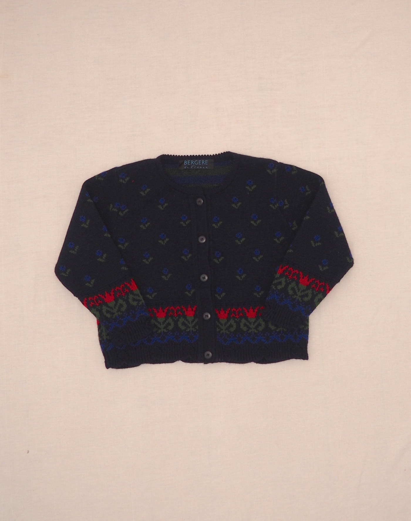 Floral jacquard cardigan 8 years