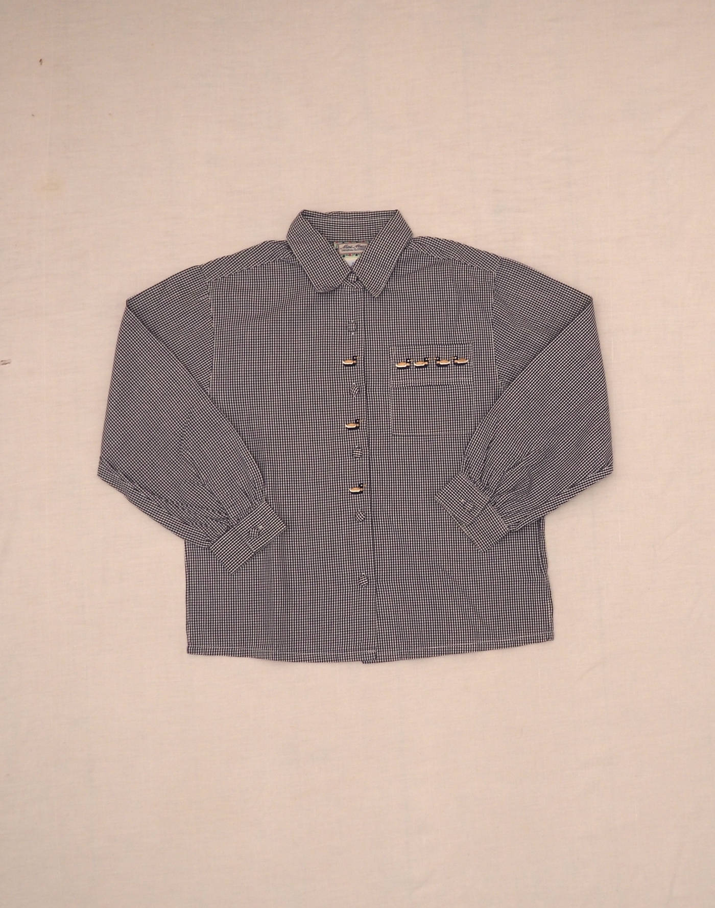 Embroidered gingham shirt 8 years