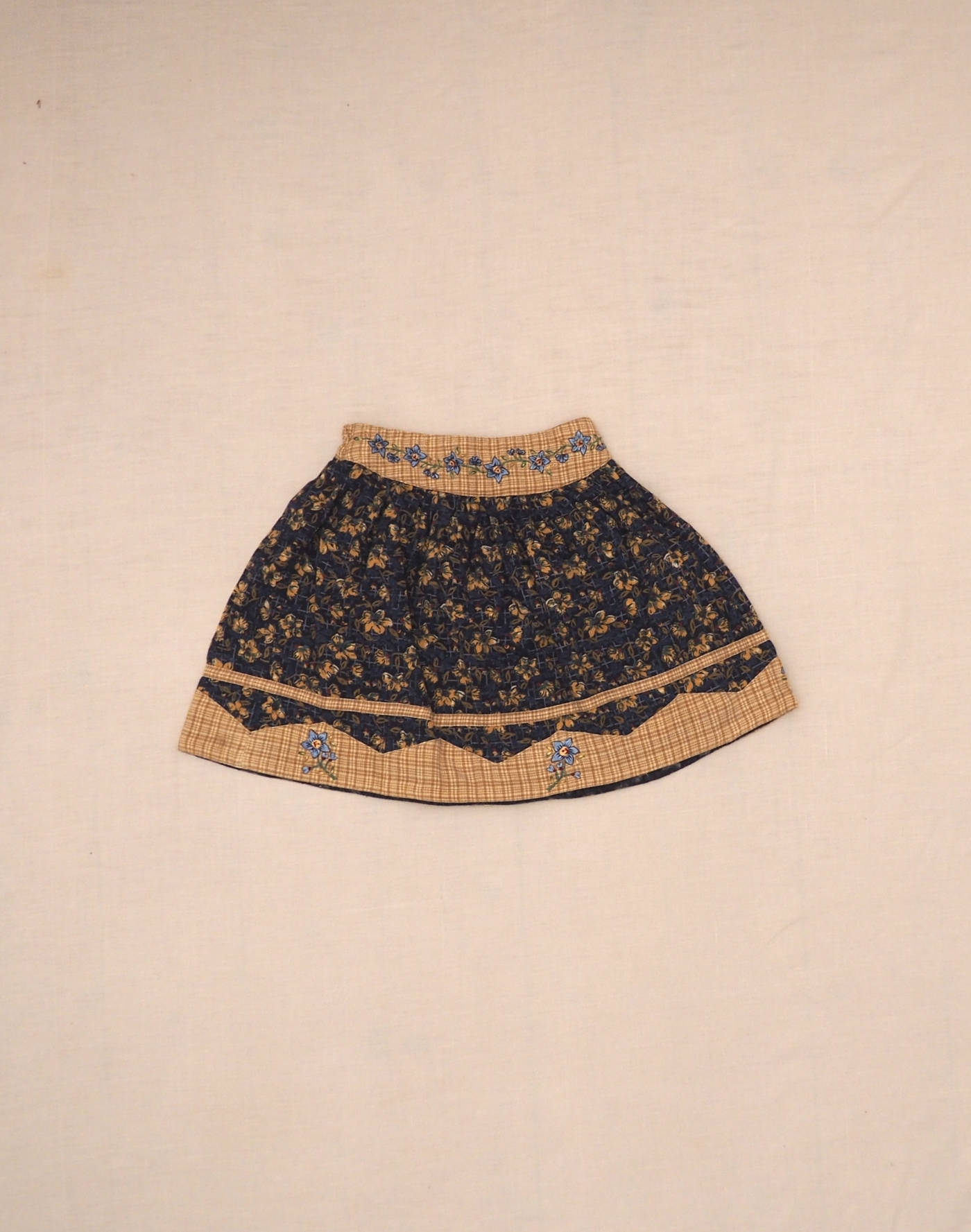 Embroidered floral skirt