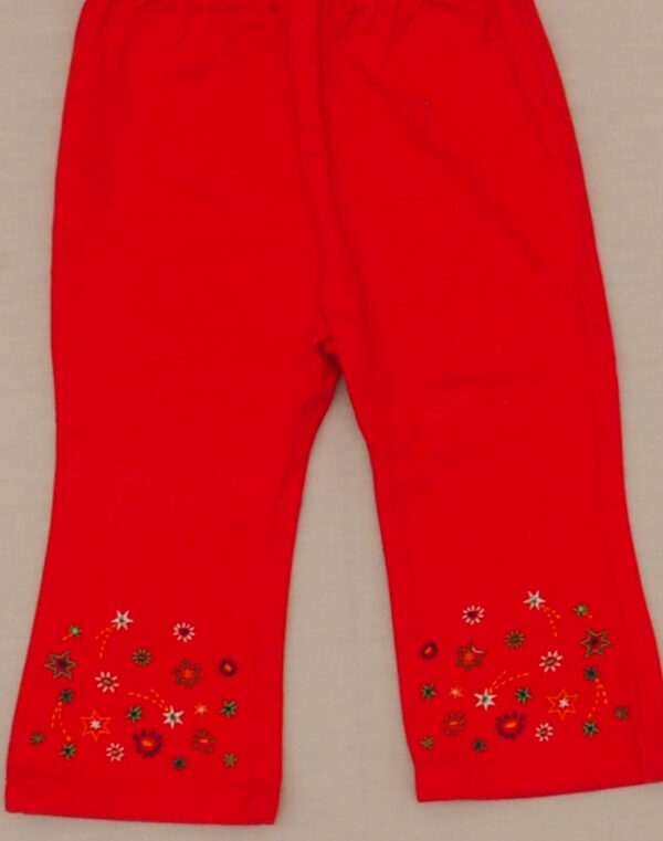Pants with embroidered legs