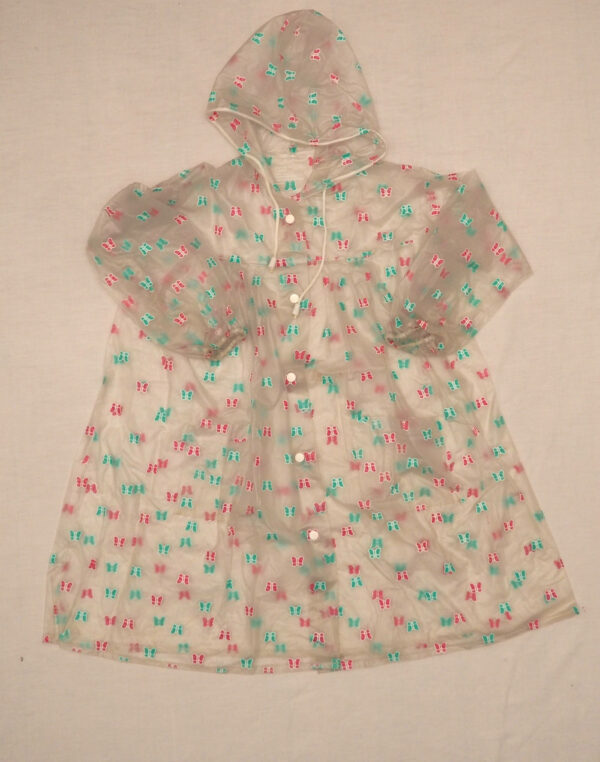 Transparent raincoat butterflies