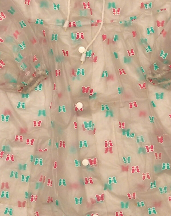 Transparent raincoat butterflies