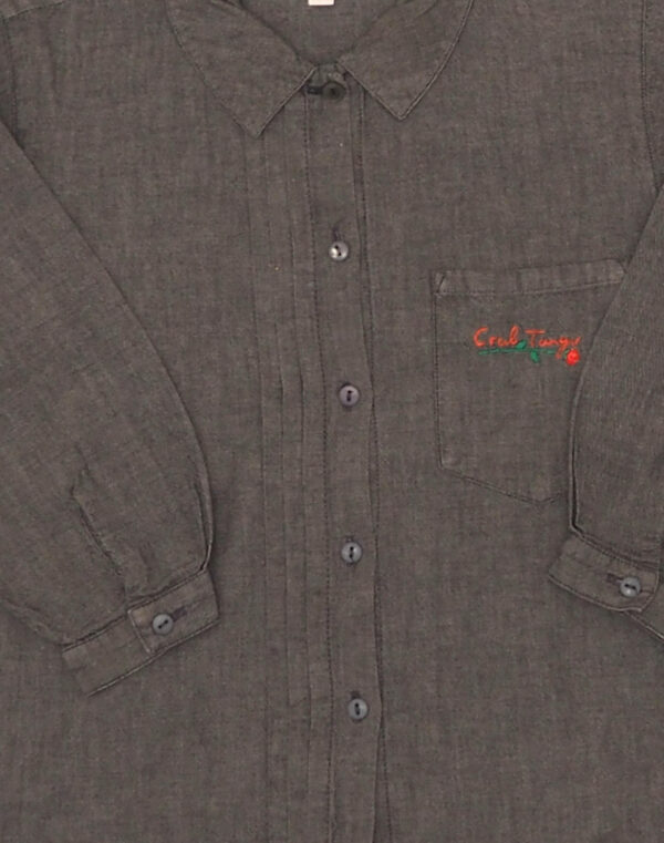 Grey embroidered shirt 6 years