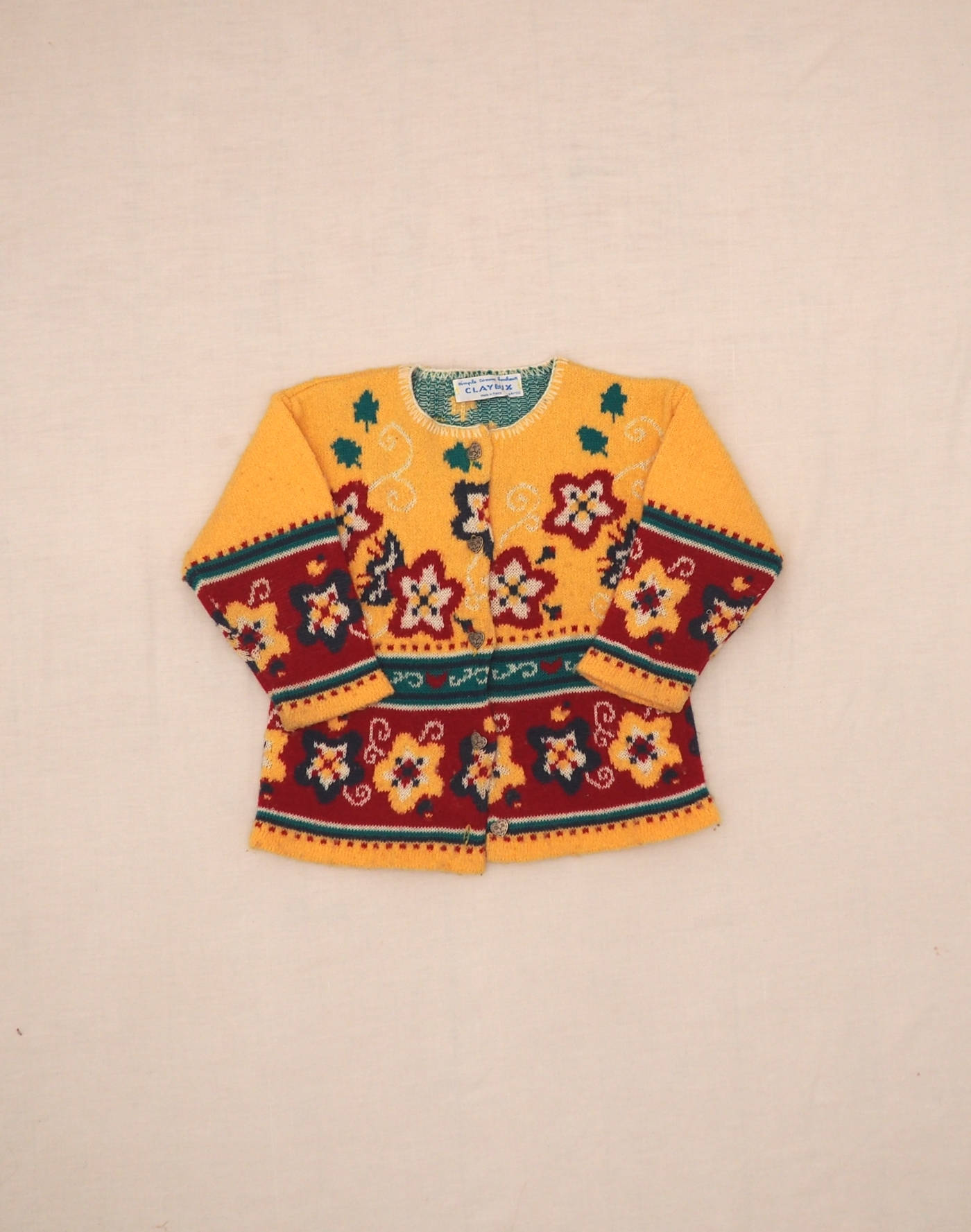 Floral jacquard cardigan