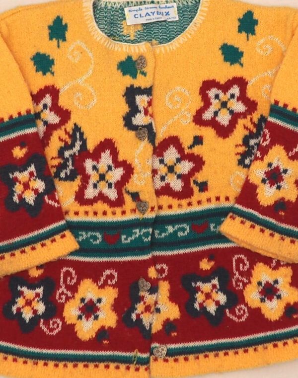 Floral jacquard cardigan