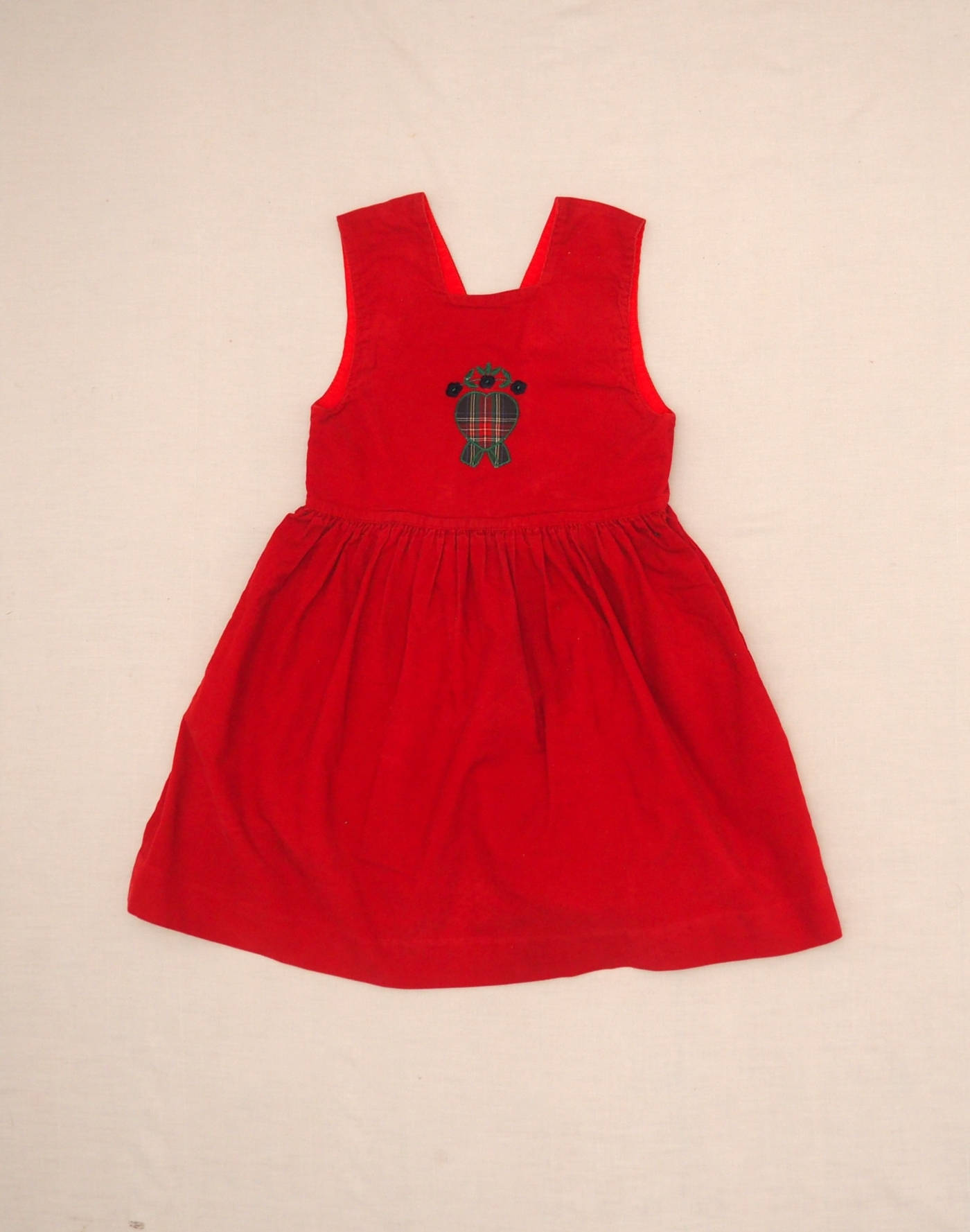 Velvet chasuble dress