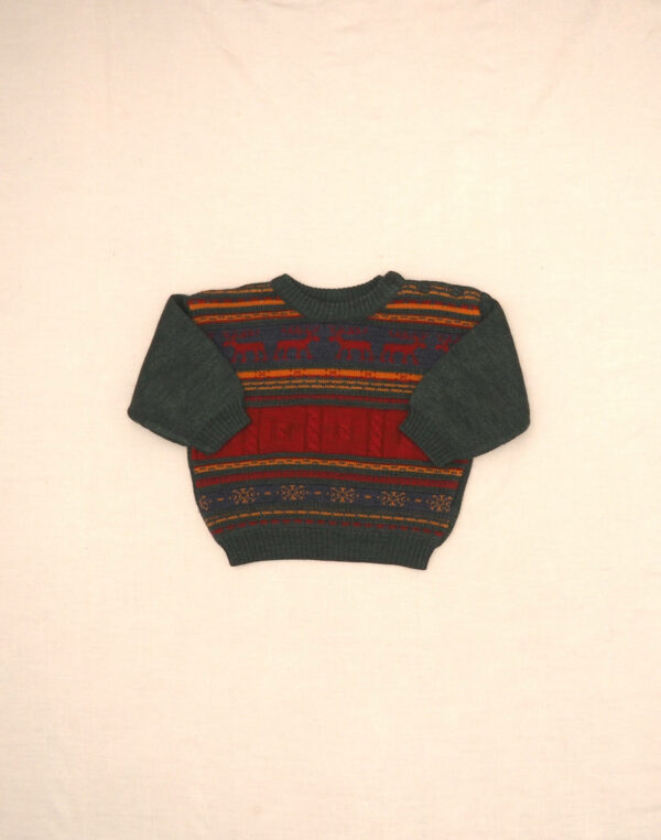 Jacquard reindeer sweater