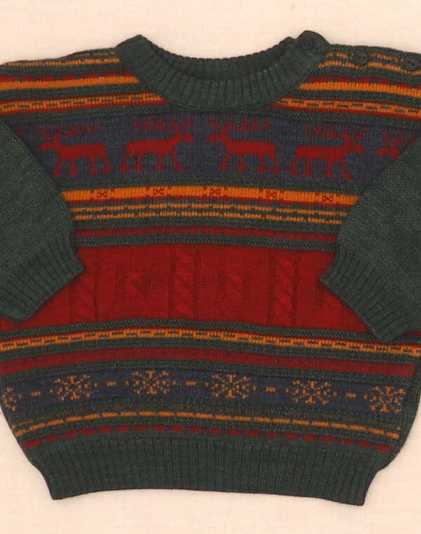 Jacquard reindeer sweater