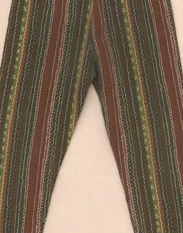 Patterned ribbed leggings