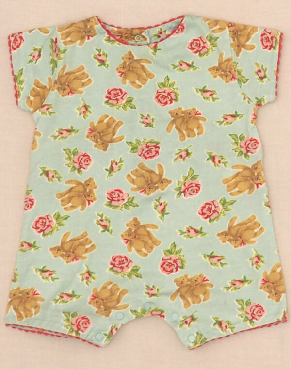 Bear & roses romper