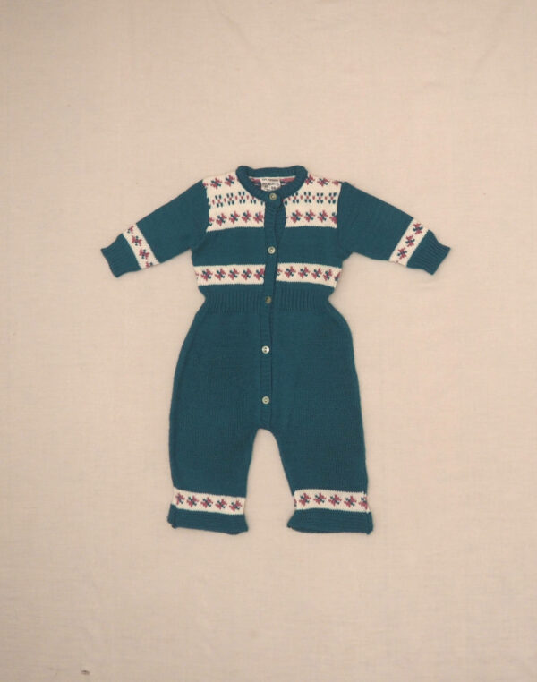 Turquoise jumpsuit 1970