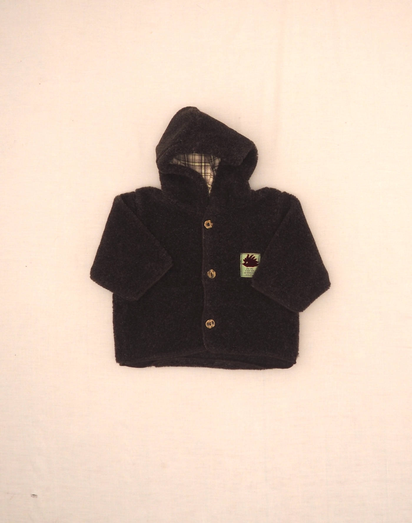 Fleece hooded jacket