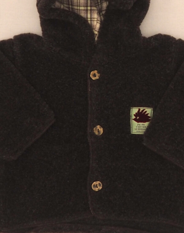 Fleece hooded jacket