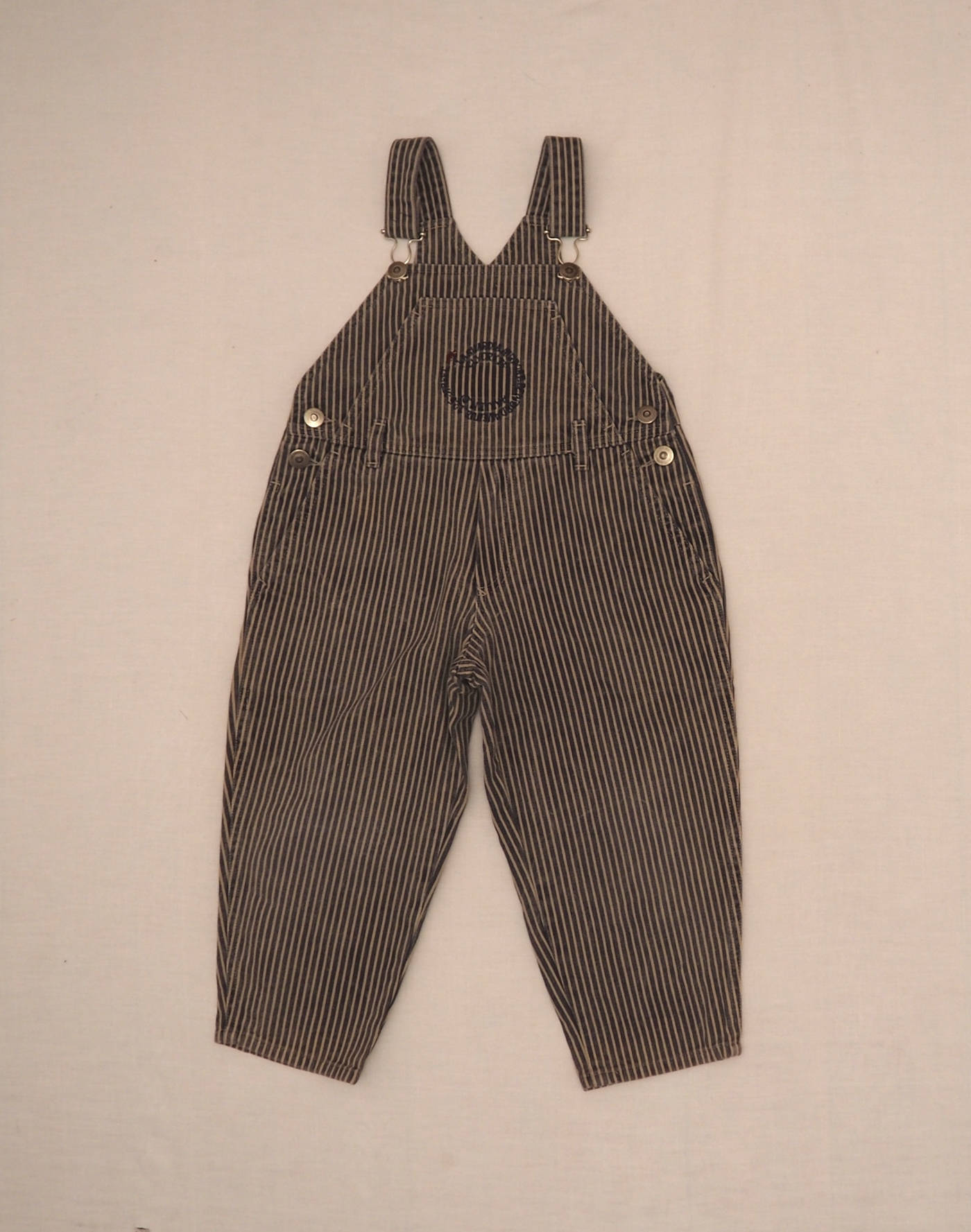 Striped overalls