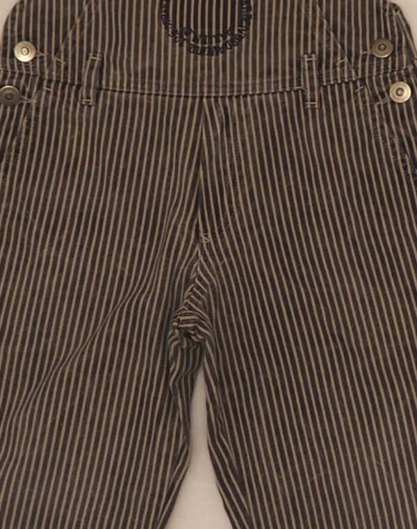 Striped overalls