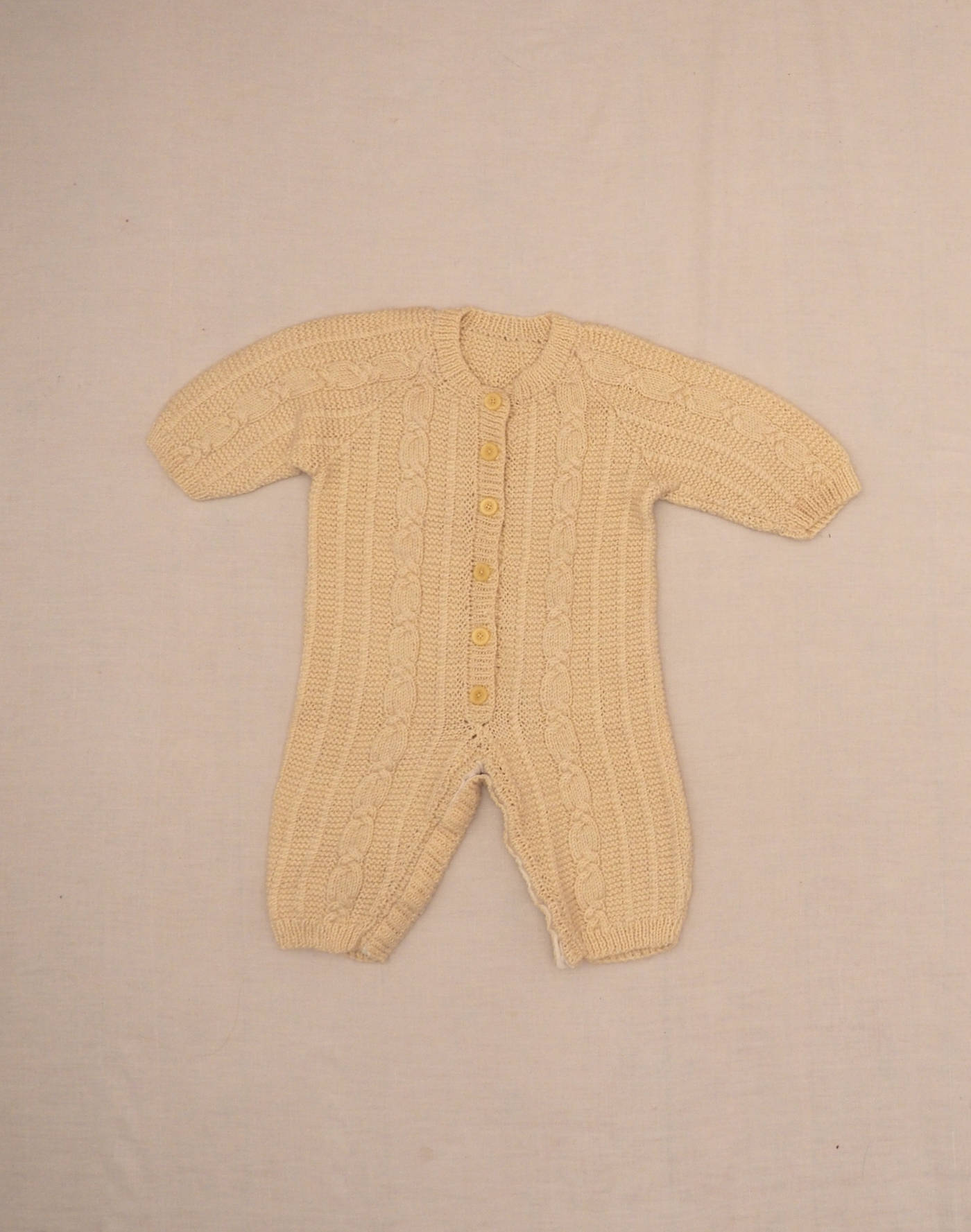 Hand-knitted twisted jumpsuit