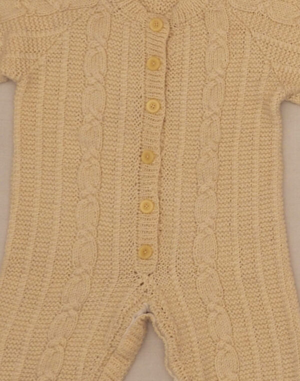 Hand-knitted twisted jumpsuit