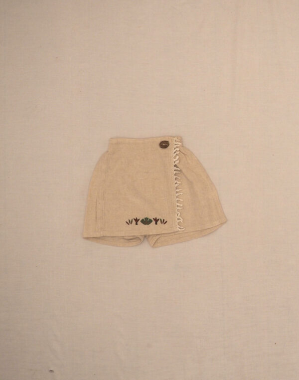 Fringed culotte skirt