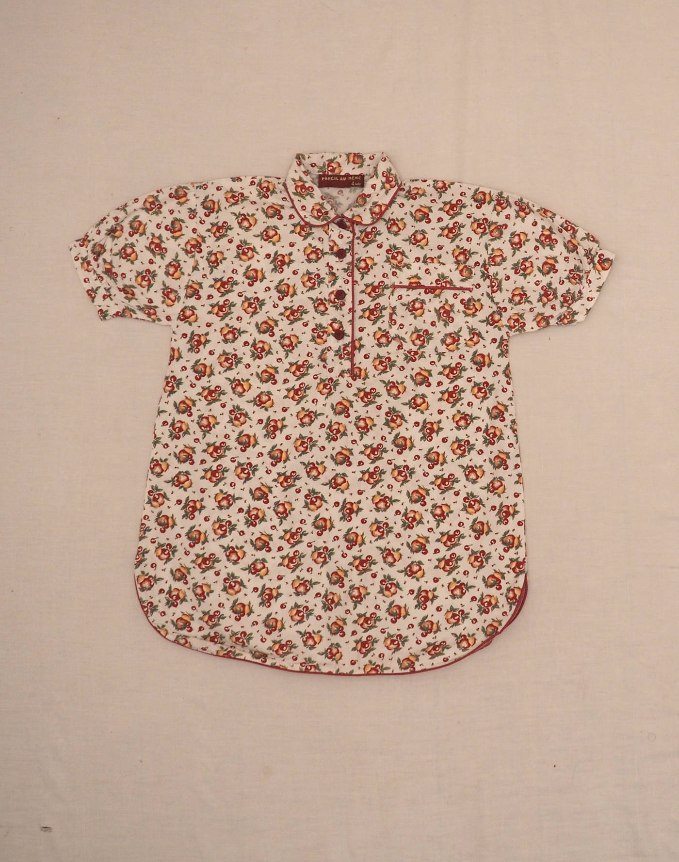 Chemise de nuit motifs fruits