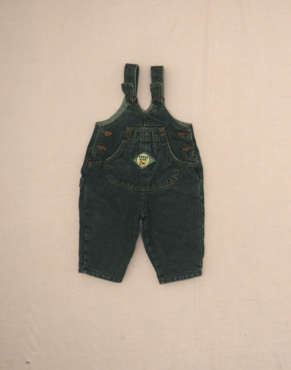 Green denim overalls Pony Club