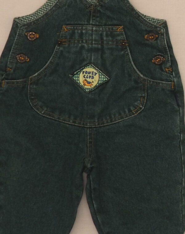 Green denim overalls Pony Club