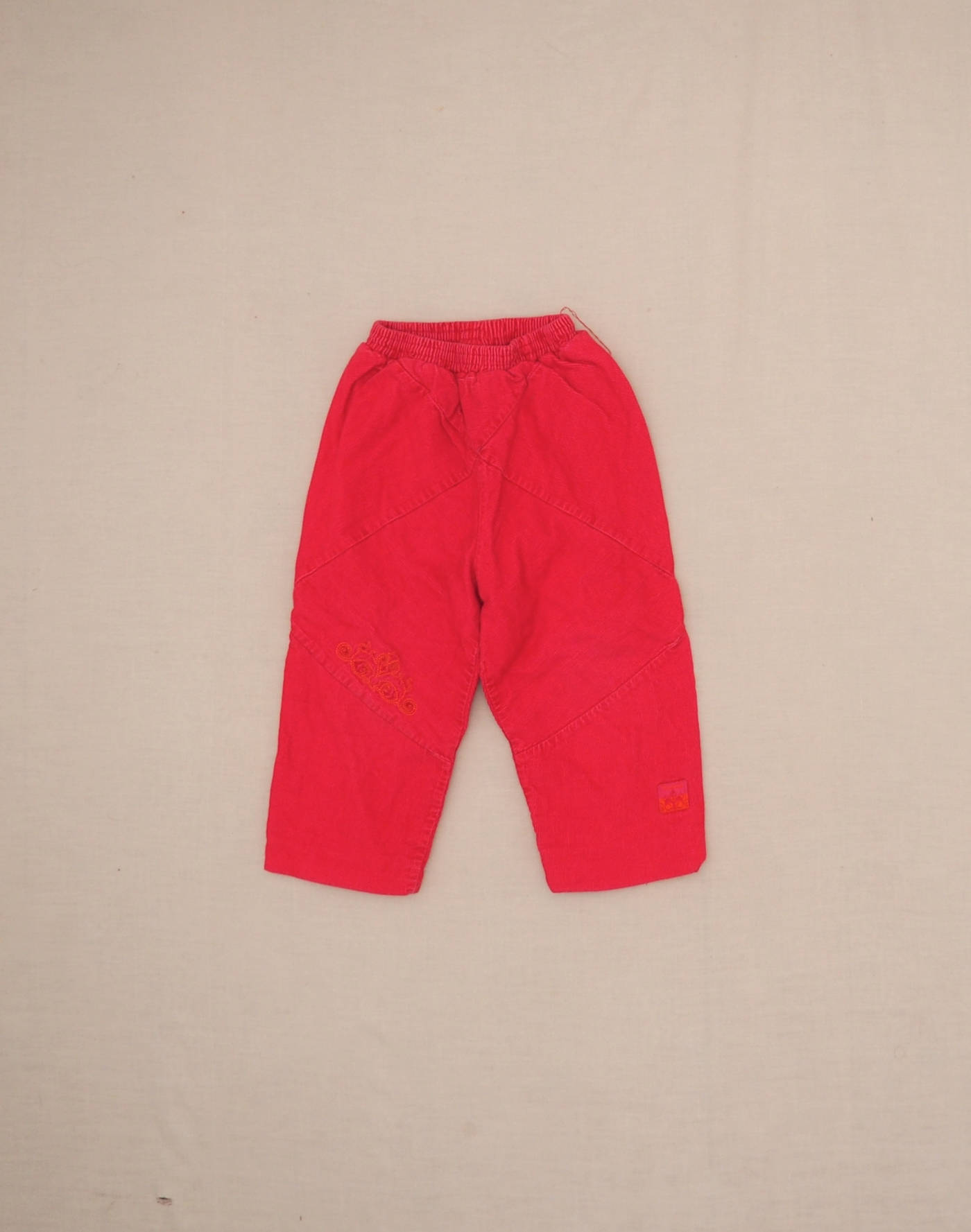 Pantalon en velours rose