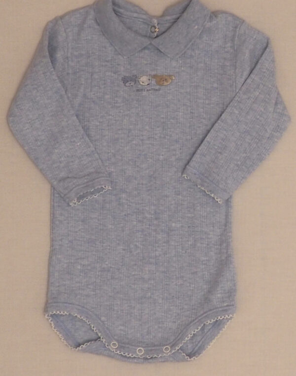 Blue mottled bodysuit Petit Bateau