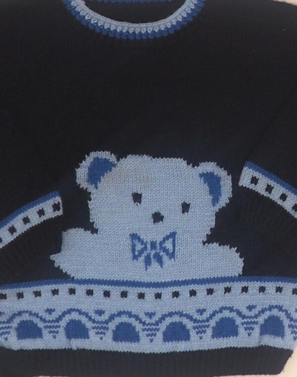 Hand-knitted bear sweater