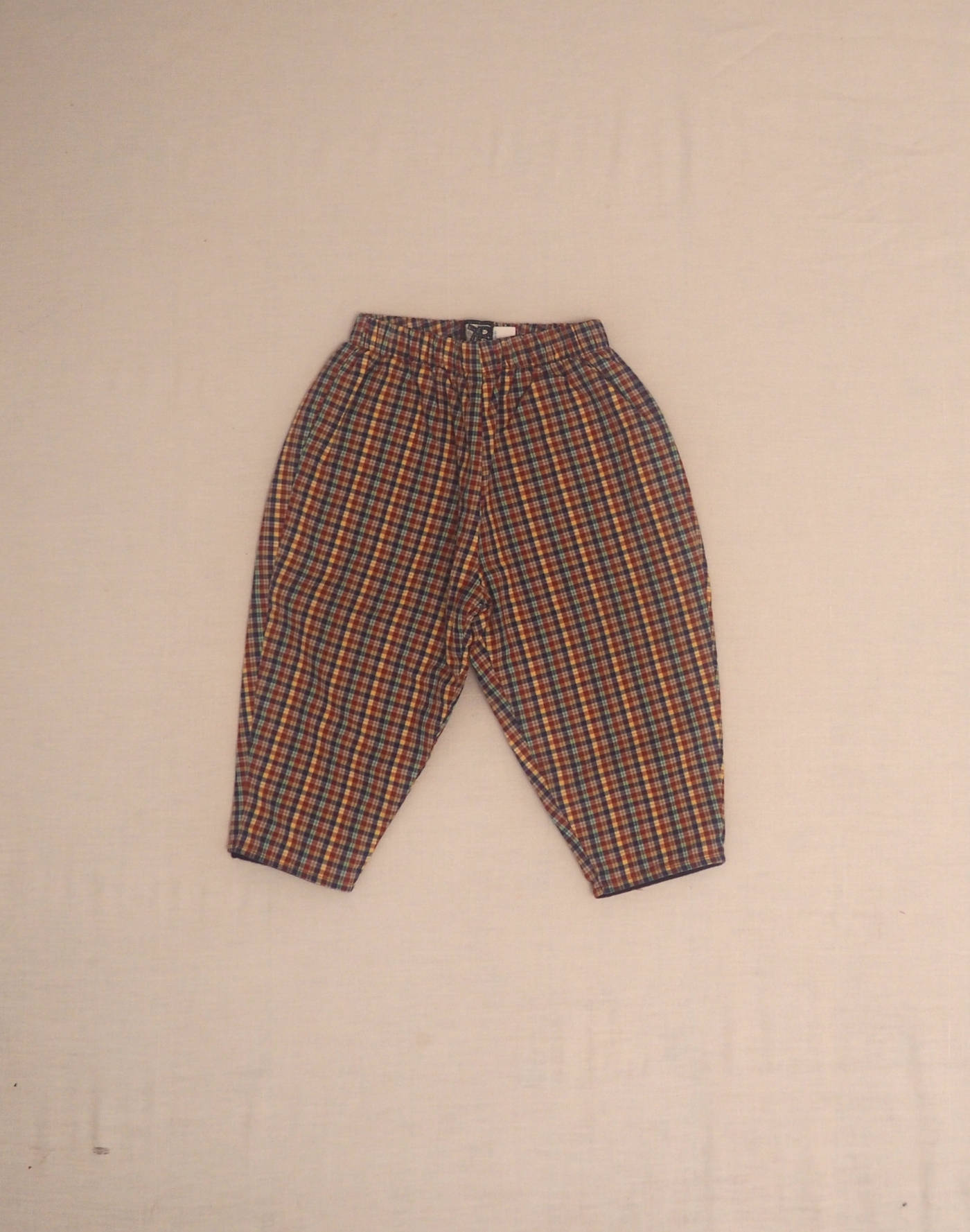 Pantalon à carreaux doublé