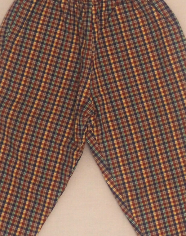 Pantalon à carreaux doublé