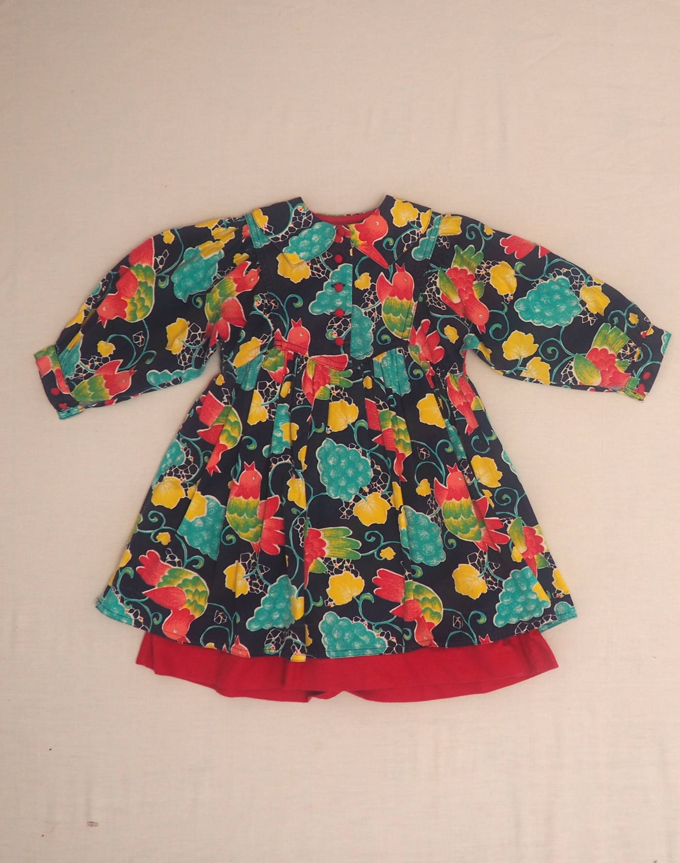 Robe d'hiver motif oiseaux