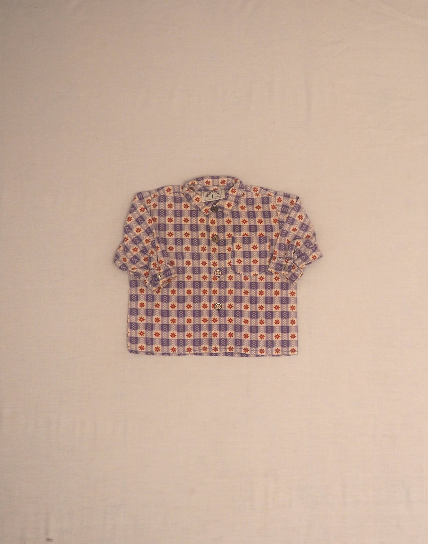 Floral check shirt