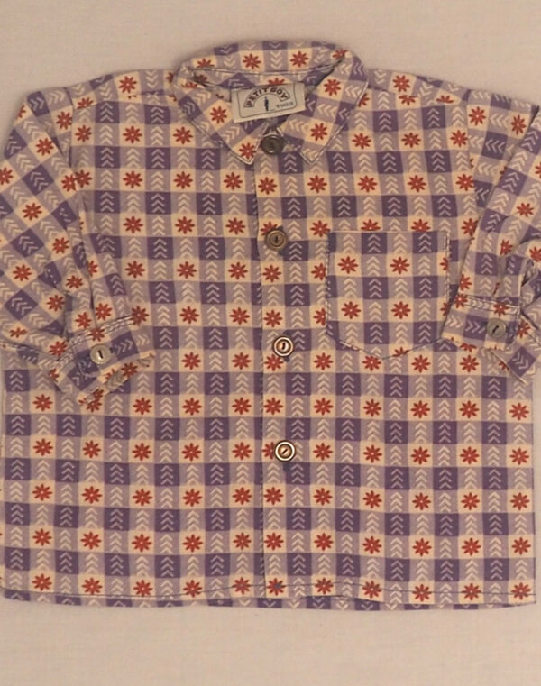 Floral check shirt