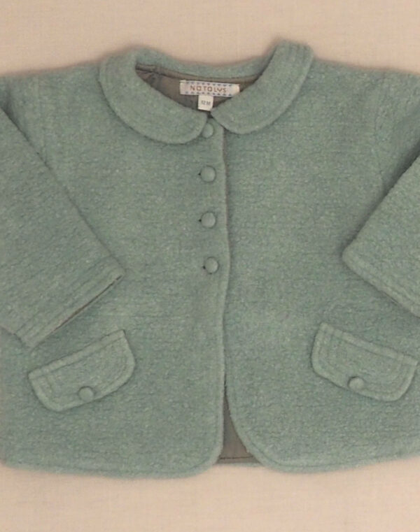 Boiled wool effect jacket
