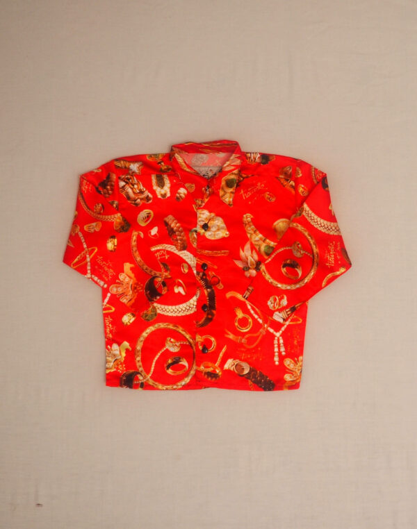 Jewel satin shirt
