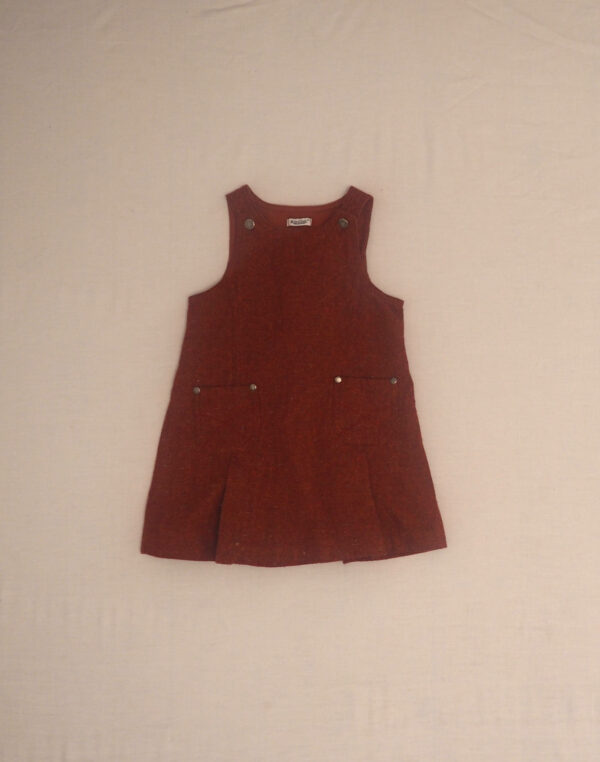 Robe salopette en tweed