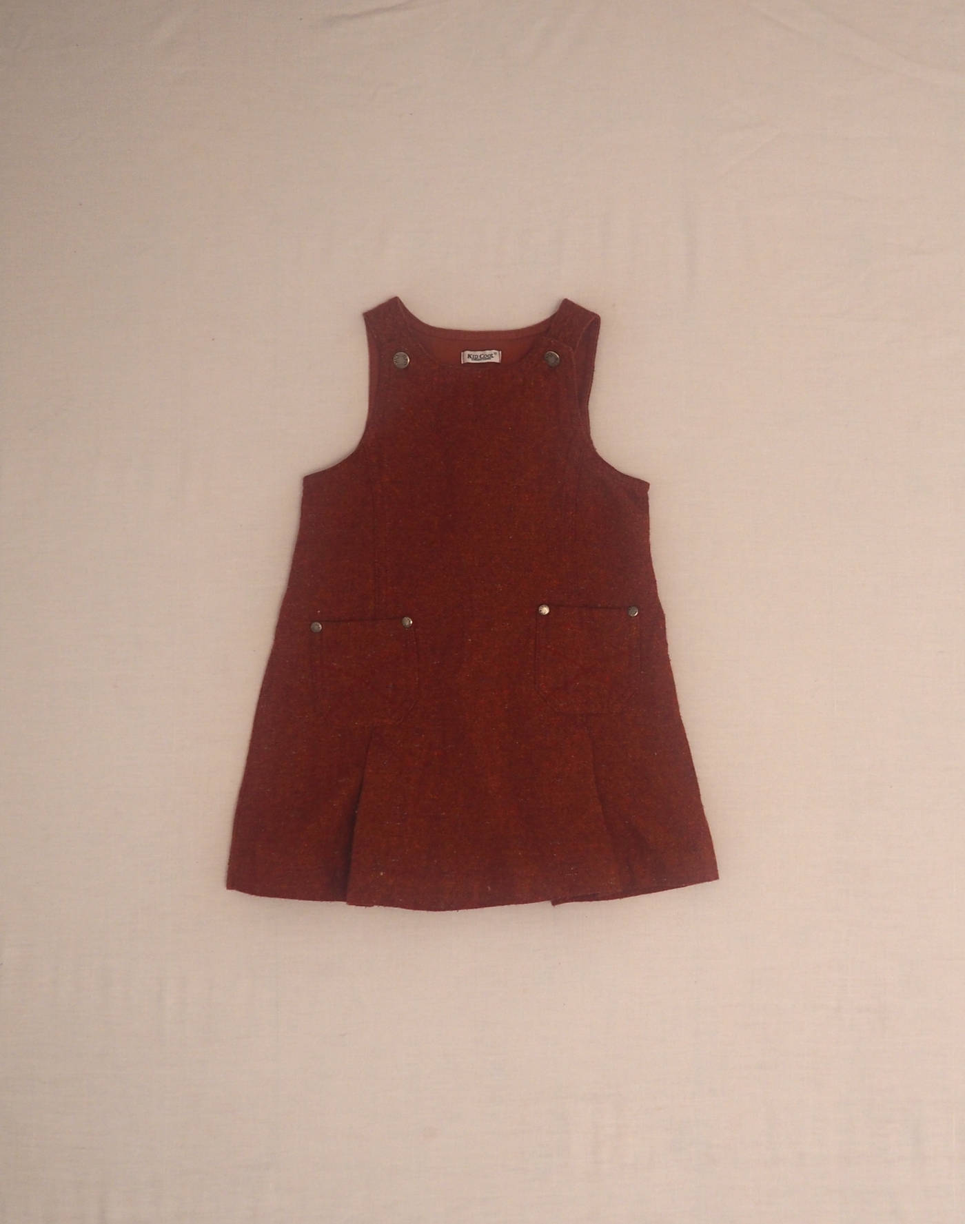 Robe salopette en tweed