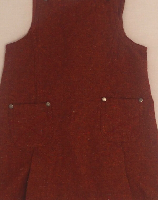 Robe salopette en tweed