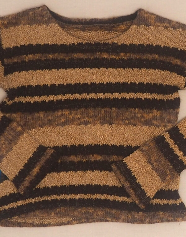 Pull à rayures lurex 6 ans