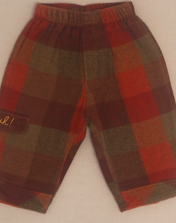 Pantalon à carreaux épais