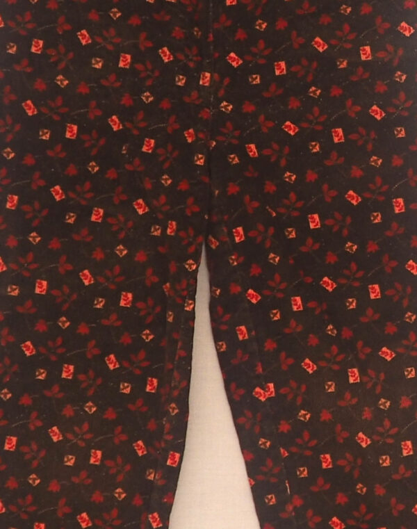 Pantalon velours fleuri 6 ans
