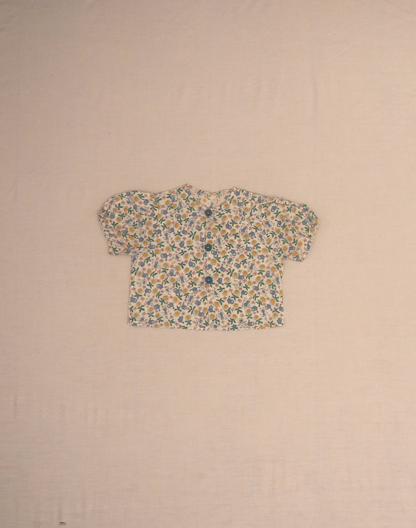 Blouse 1950 daisies & gardener