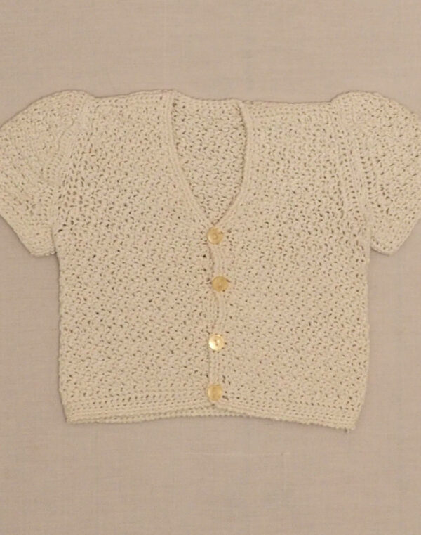 Blouse en crochet fait main 1950