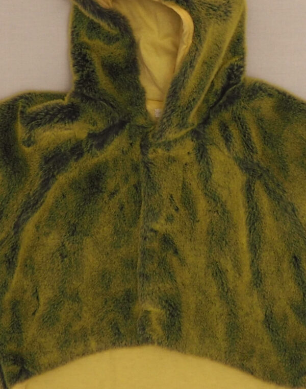 Manteau en fourrure verte hérisson