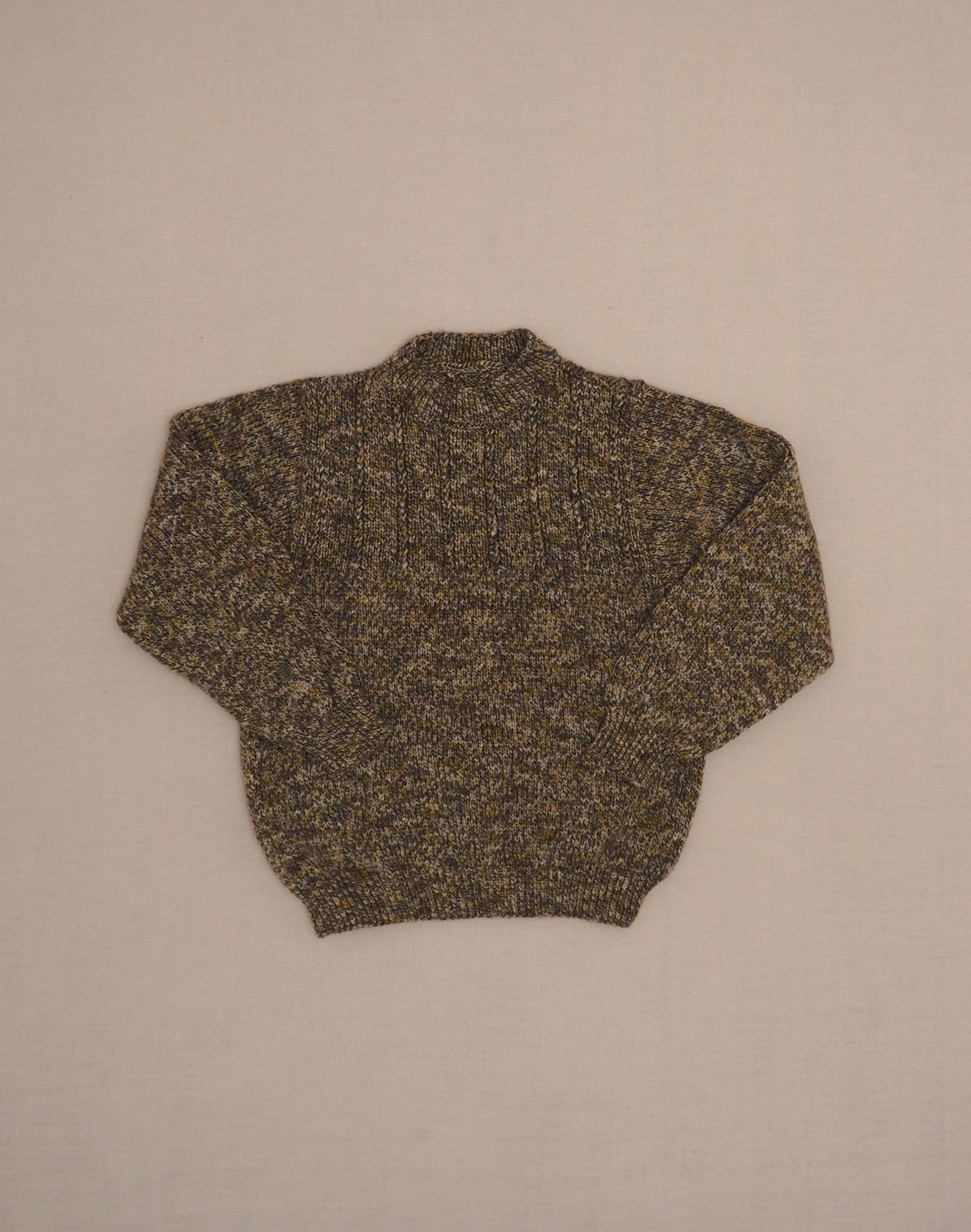 Pull chiné tricoté main 6 ans