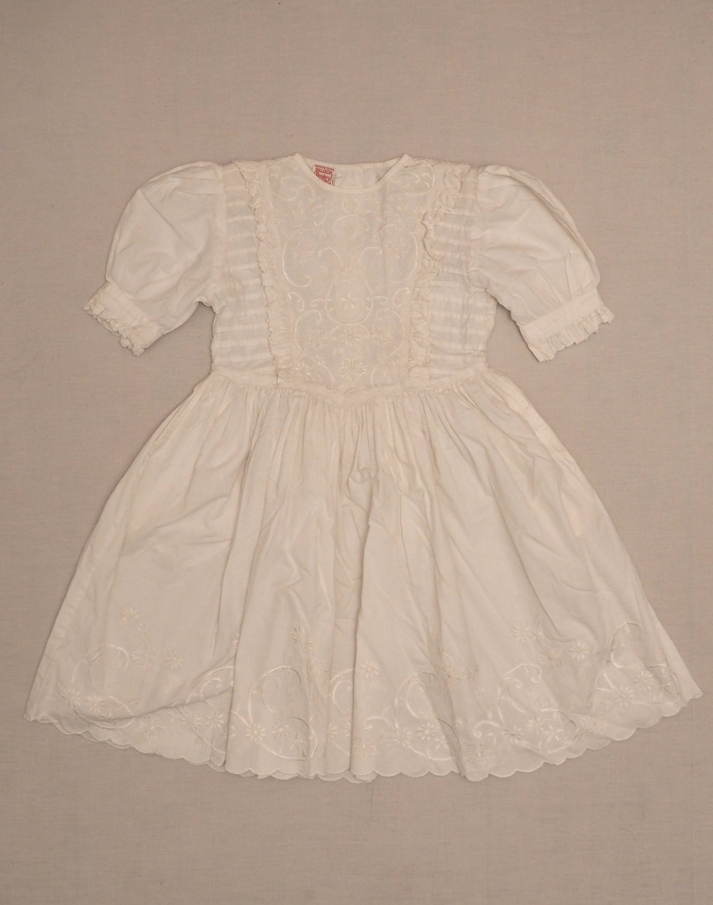 White embroidered dress 6 years