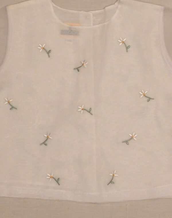 Blouse en gaze brodée