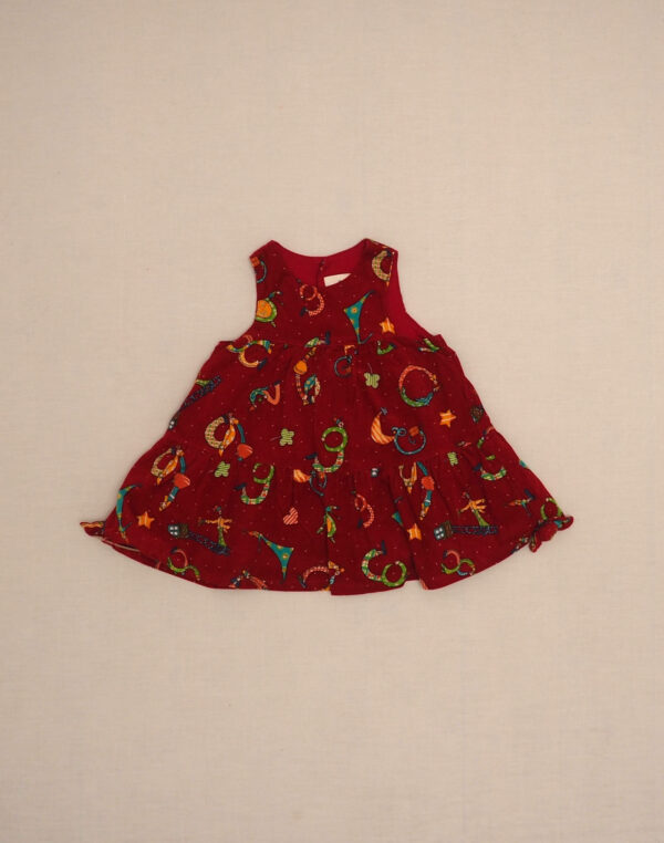 Bonshommes velvet dress